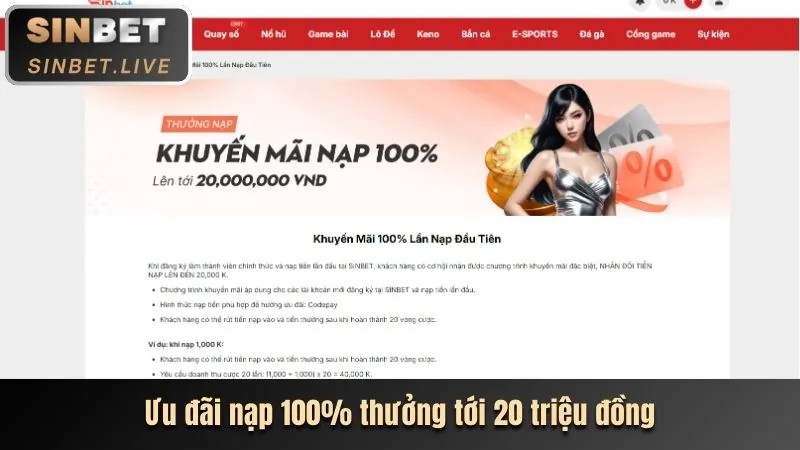 Các bước nhận khuyến mãi tại 79king